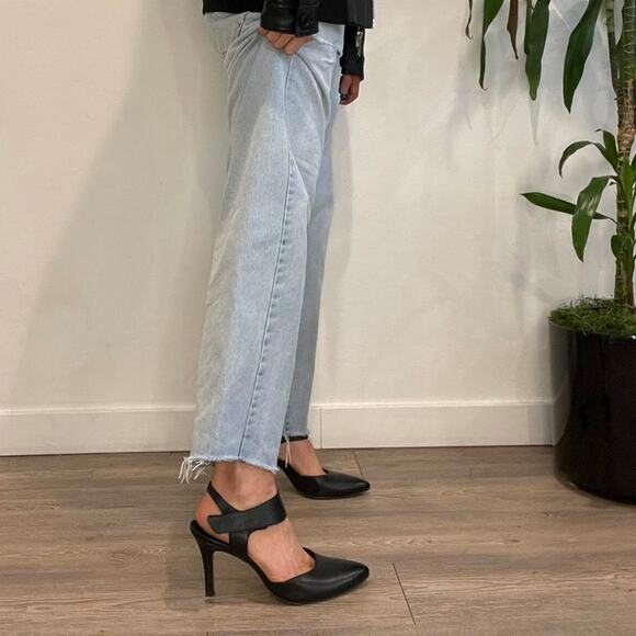 Paul Green Nicolette Pump Black Leather Pointed Toe Heels UK 6 / US 8.5 Classic - Picture 2 of 14